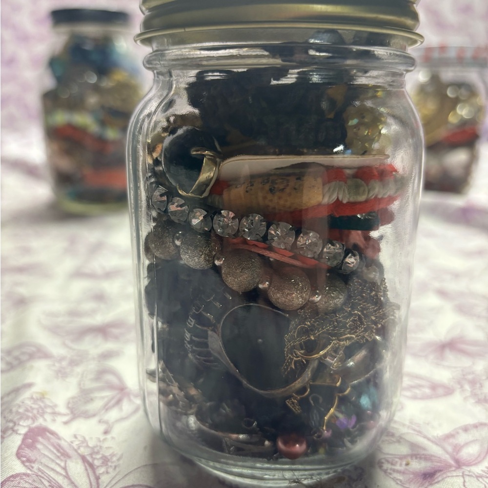 Assorted Jewelry Jar